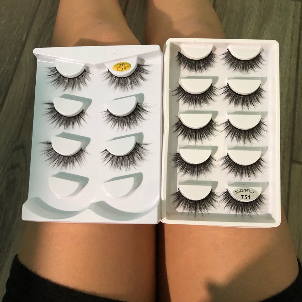 8 pairs of false eyelashes